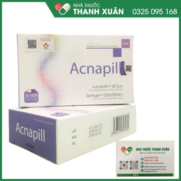Thực phẩm bảo vệ sức khỏe Acnapill tăng sức đề kháng